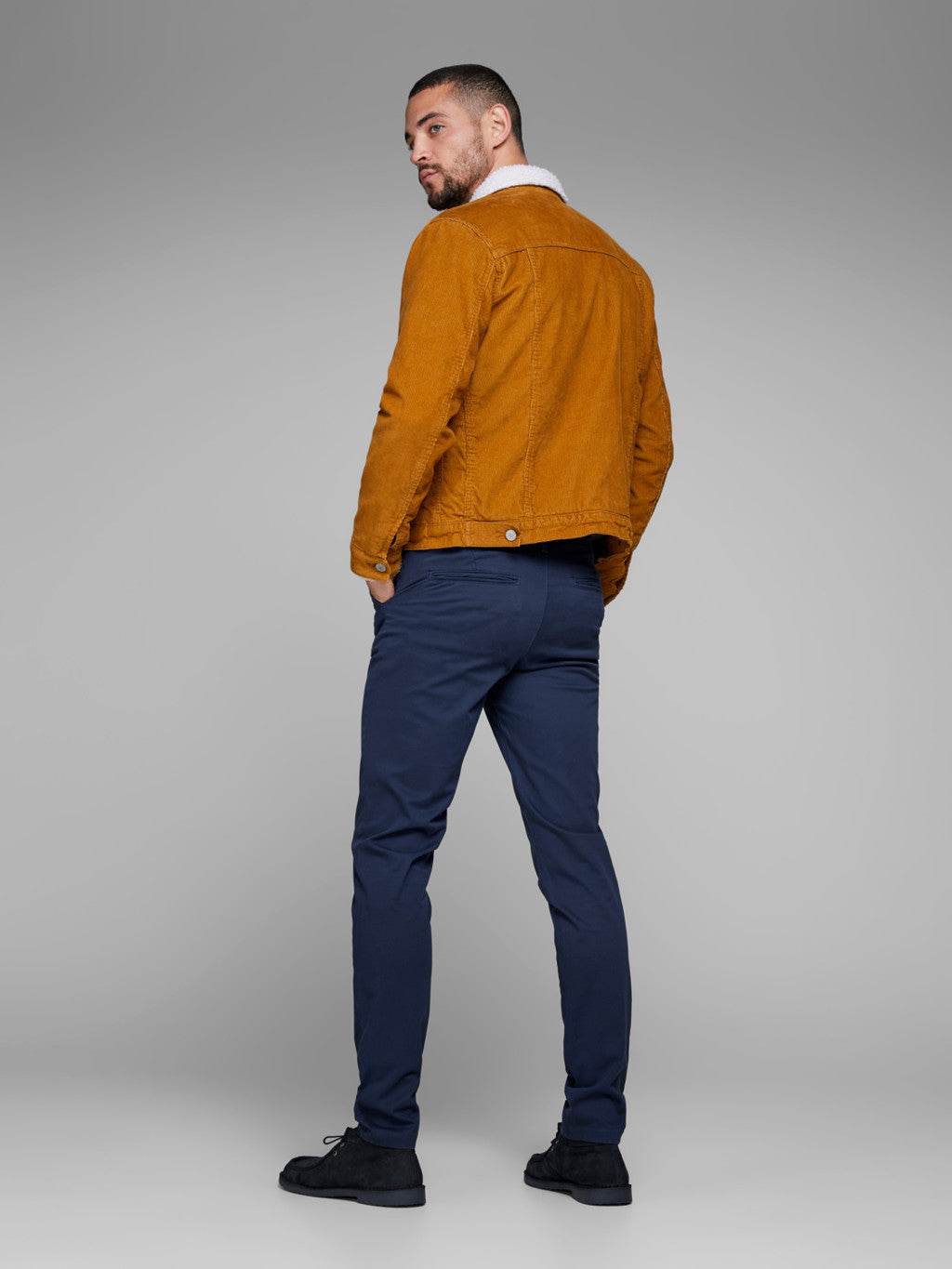 Jack Jones Marco Bowie Slim Fit Chinos Navy Evolution